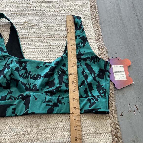 NWT Yitty Headliner Shaping Midi Bralette Green Black Sz 1X Deep Sea Silhouette - Picture 3 of 5